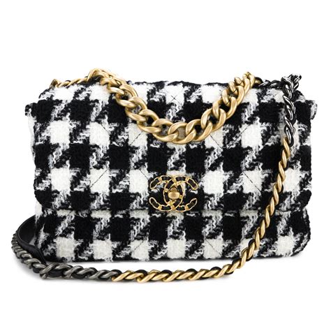 black and white chanel bags